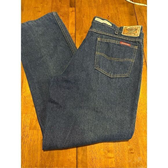 Vintage Dickies Mens Jeans Straight Relaxed Fit Tagged 38x34 Tailored to 38x31 - Picture 1 of 8